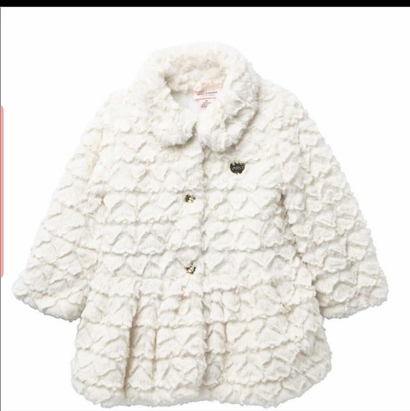 Juicy Couture Other - Juicy Couture toddler girl white fur dress coat